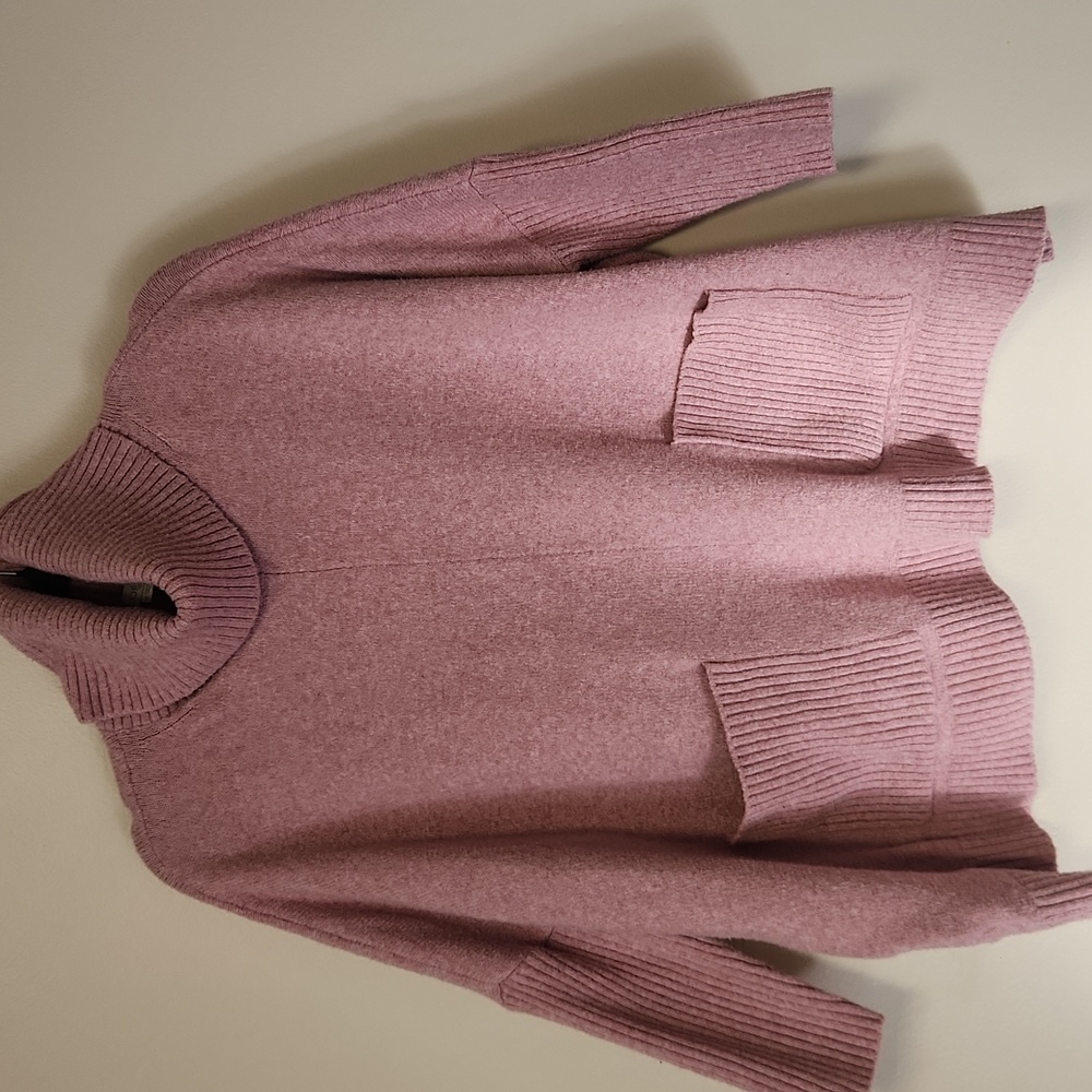 LOFT Soft Mauve Turtleneck Sweater